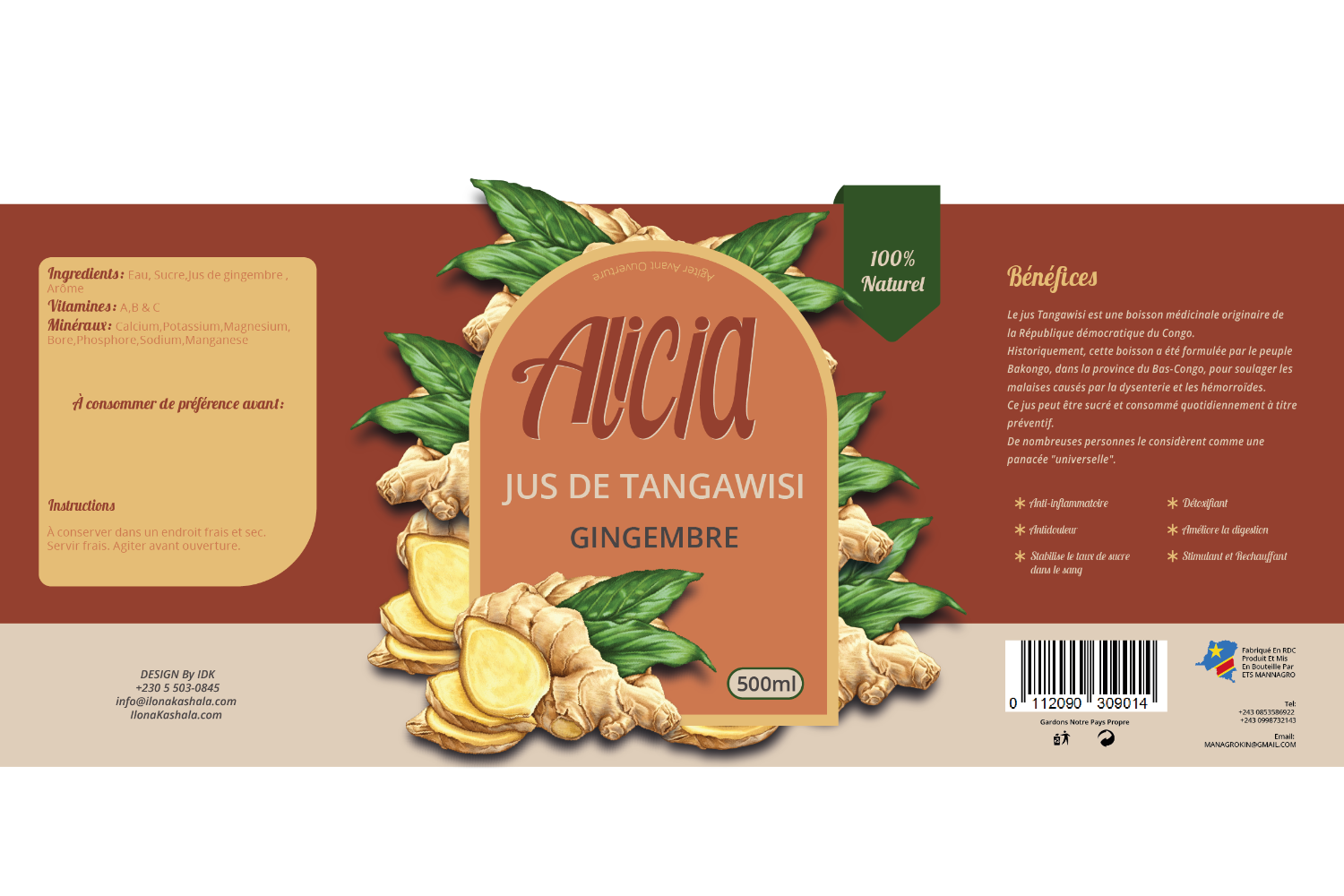 Alicia Tangawisi Label 